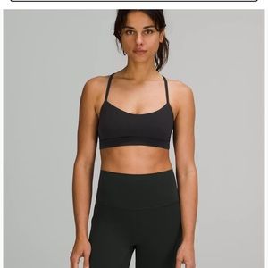 Lululemon Flo Y Bra Nuuk Light Support, Black - Size 6